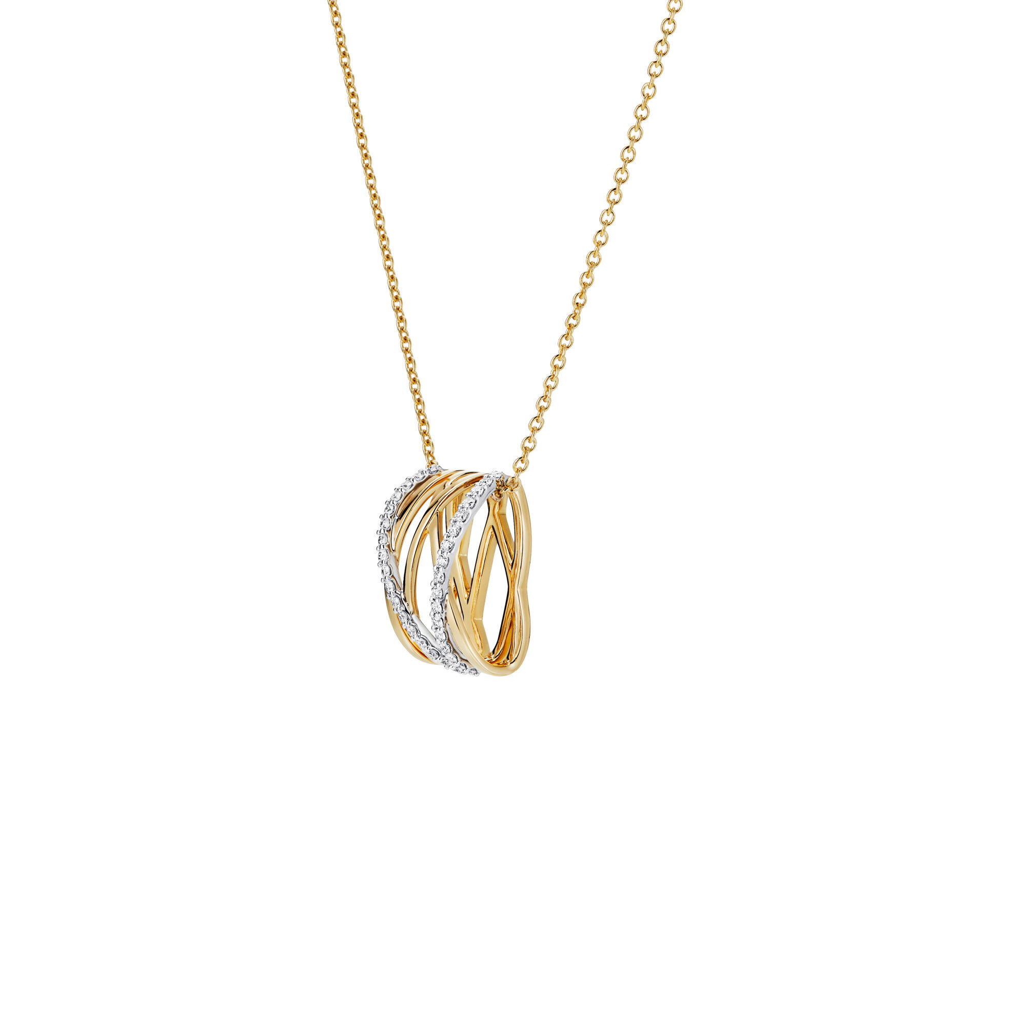 Diamond and Yellow Gold Pendant | Birks